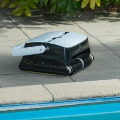 Robot Nettoyeur Fond Et Parois De Piscine Ubbink Robotclean Accu 4 Sans Fil -Bleu Piscine robotclean accu 4 pool fond parois et ligne d eau surface 120m 3