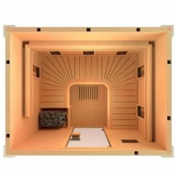 Sauna Hybride Traditionnel / Infrarouge Holl's Combi -Bleu Piscine sauna hybride combi 2022