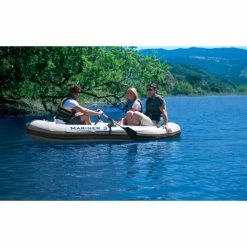 Set Bateau Gonflable 3 Places Intex Mariner 3 (rames Et Gonfleur Inclus) -Bleu Piscine set bateau gonflable 3 places mariner 3 rames gonfleurs 4