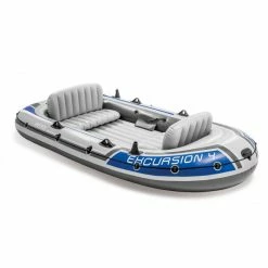 Set Bateau Gonflable 4 Places Intex Excursion 4 13 Set Bateau Gonflable 4 Places Intex Excursion 4 -Bleu Piscine set bateau gonflable 4 places intex excursion 4 3
