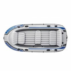 Set Bateau Gonflable 5 Places Intex Excursion 5 -Bleu Piscine set bateau gonflable 5 places intex excursion 5 5