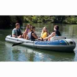 Set Bateau Gonflable 5 Places Intex Excursion 5 -Bleu Piscine set bateau gonflable 5 places intex excursion 5 6
