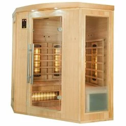 Sauna Infrarouge France Sauna APOLLON - 3/4 Places -Bleu Piscine sn apollon q3c sauna infrarouge france sauna apollon 3 4places profil droit