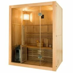 Sauna Traditionnel France Sauna SENSE - 3 Places -Bleu Piscine sn sense 3pk sauna vapeur france sauna sense 3places