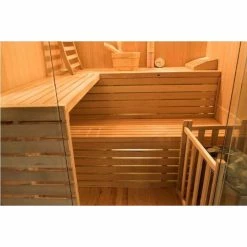 Sauna Traditionnel France Sauna SENSE - 4 Places -Bleu Piscine sn sense 4pk sauna vapeur france sauna sense 4places interieur 2