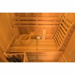 Sauna Traditionnel France Sauna ZEN - 3 Places -Bleu Piscine sn zen3pk sauna vapeur france sauna zen 3places interieur