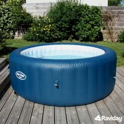 Spa Gonflable Bestway Lay-Z Spa MILAN AirJet Plus 6 Places -Bleu Piscine spa bestway milan raviday 1