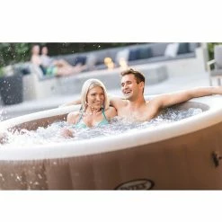 Spa Gonflable Intex PureSpa Sahara Energie + 4 Places Avec Couverture Thermique -Bleu Piscine spa gonflable intex purespa sahara 4 places ambiance 2 1