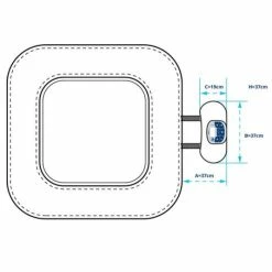 Spa Gonflable Netspa Caïman 4 Personnes 8 Spa Gonflable Netspa Caïman 4 Personnes -Bleu Piscine spa gonflable netspa caiman 4 personnes 4
