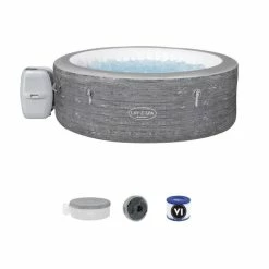 Spa Gonflable Bestway Lay-Z Spa BUDAPEST AirJet 6 Places -Bleu Piscine spa gonflable rond lay z spa budapest airjet 4 6 places