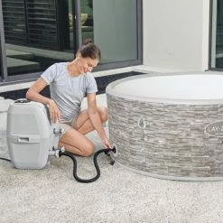 Spa Semi-rigide Bestway Lay-Z-Spa VANCOUVER AirJet Plus 5 Places 24 Spa Semi-rigide Bestway Lay-Z-Spa VANCOUVER AirJet Plus 5 Places -Bleu Piscine spa gonflable rond lay z spa vancouver airjet plus 5