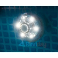 Spot Lumière Dynamo Sans Piles Pour Pure Spa Jets Intex -Bleu Piscine spot lumiere allumee pure spa jets intex 28504