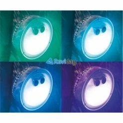 Spa Gonflable Intex PureSpa Blue Navy 4 Places -Bleu Piscine spot lumineux pure spa bulles intex couleurs 28503 3 1