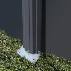 GRE Piscine Ronde Acier Gré Gris Anthracite - Ø 3,50 X 1,20 M -Bleu Piscine structure piscine acier gre anthracite 2