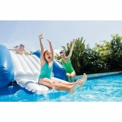 Toboggan Gonflable Intex Pour Piscine Enterrée 6 Toboggan Gonflable Intex Pour Piscine Enterrée -Bleu Piscine toboggan gonflable piscine intex 2
