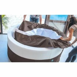 PACK Spa Portable Netspa Vita Premium 4 à 6 Personnes + Mobilier -Bleu Piscine vita premium montage 1 min