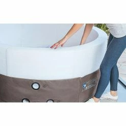PACK Spa Portable Netspa Vita Premium 4 à 6 Personnes + Mobilier -Bleu Piscine vita premium montage 2 min